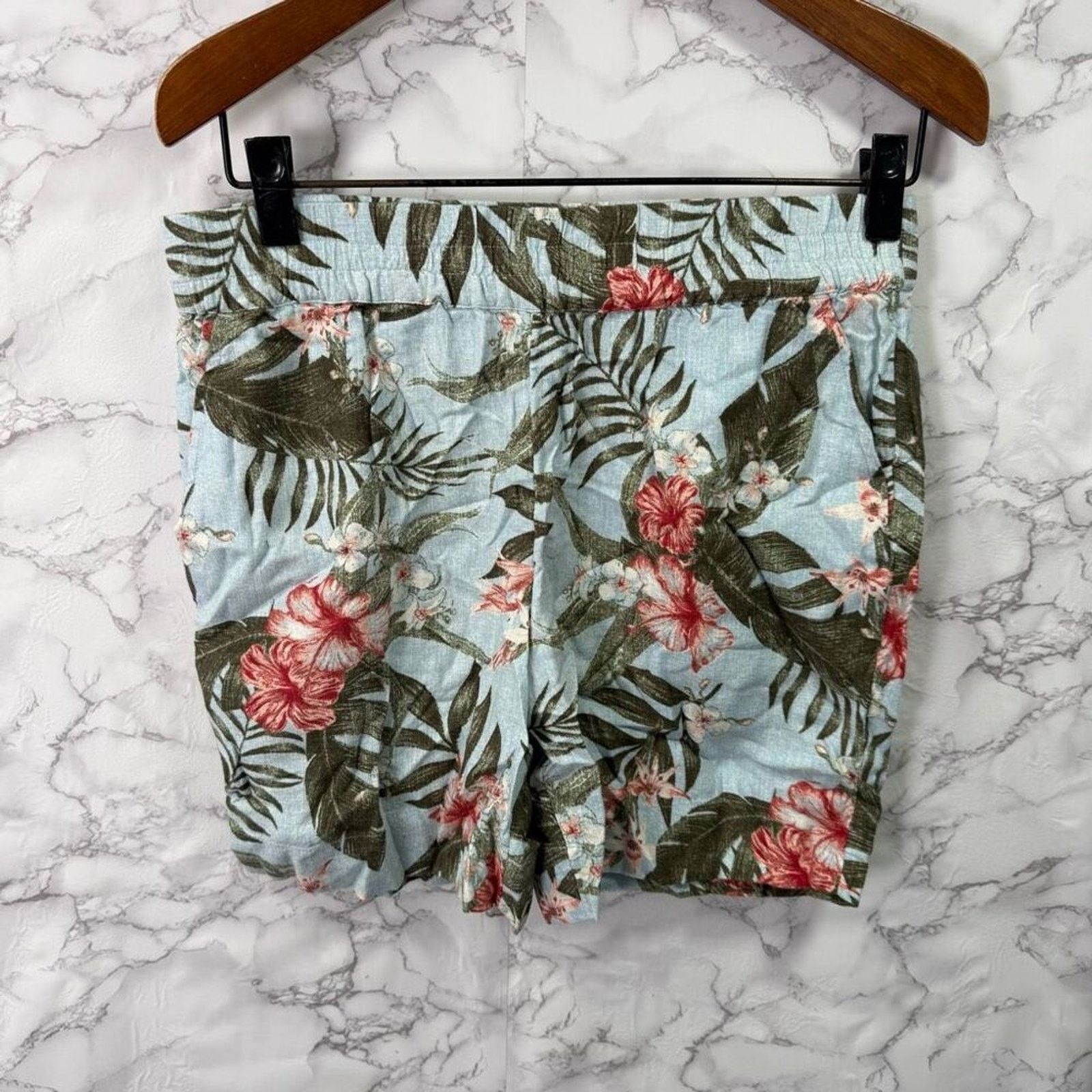 Denim & Co. Denim & Co Petite Linen Blend Shorts sz S NEW # G565 Size 31" - 5 Thumbnail