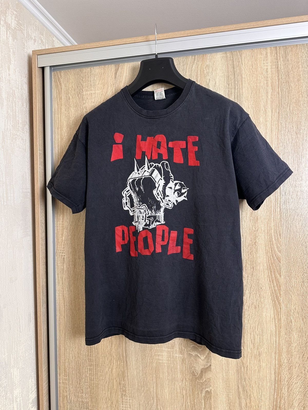 Band Tees 🔥 Anti-Nowhere League I Hate People Punk Rock Band T Shirt Size US XL / EU 56 / 4 - 1 Thumbnail