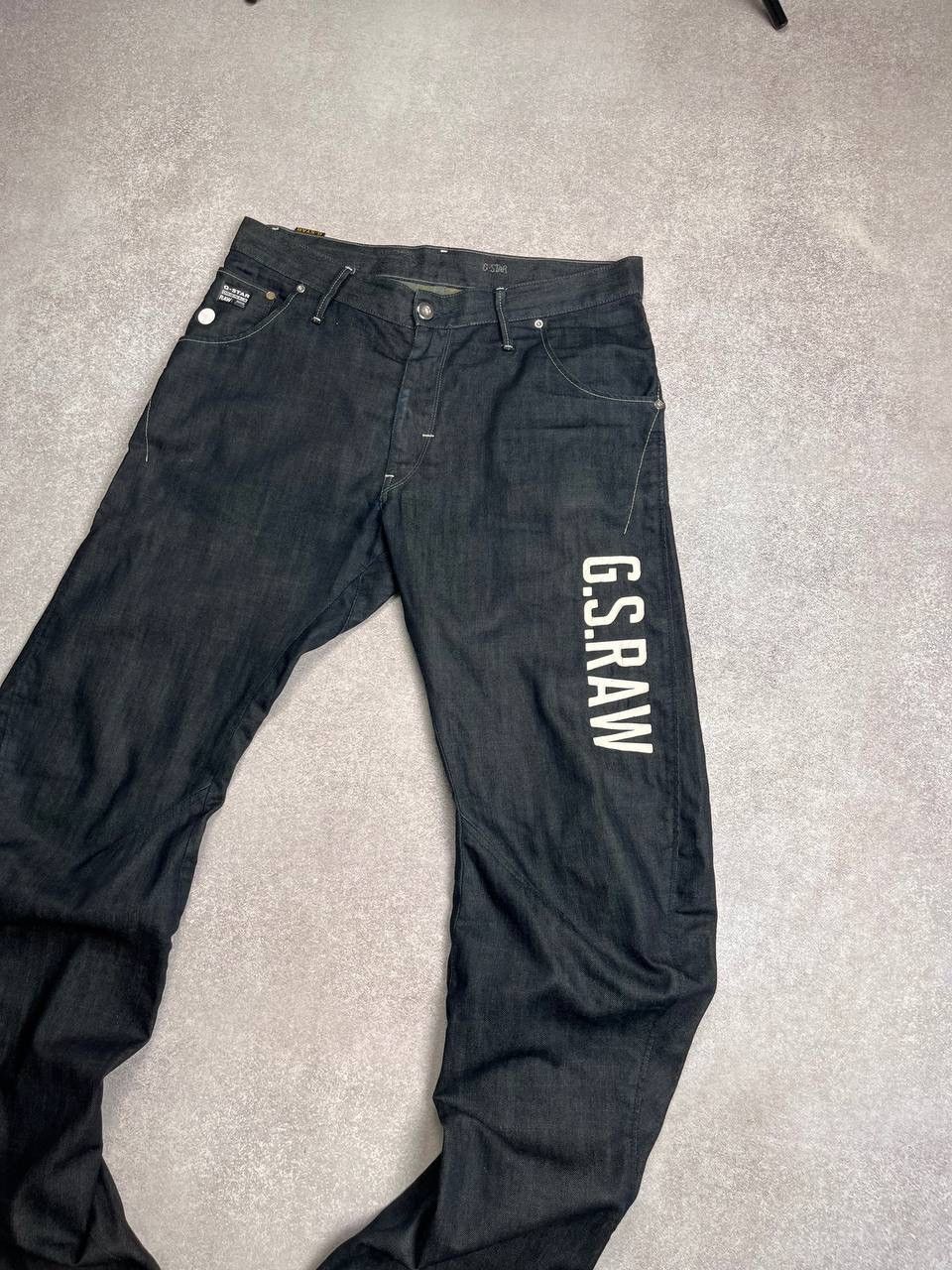 G-Star × Vintage Vintage G-star Raw Big Logo Denim Jeans Y2K Rare Size US 34 / EU 50 - 2 Thumbnail