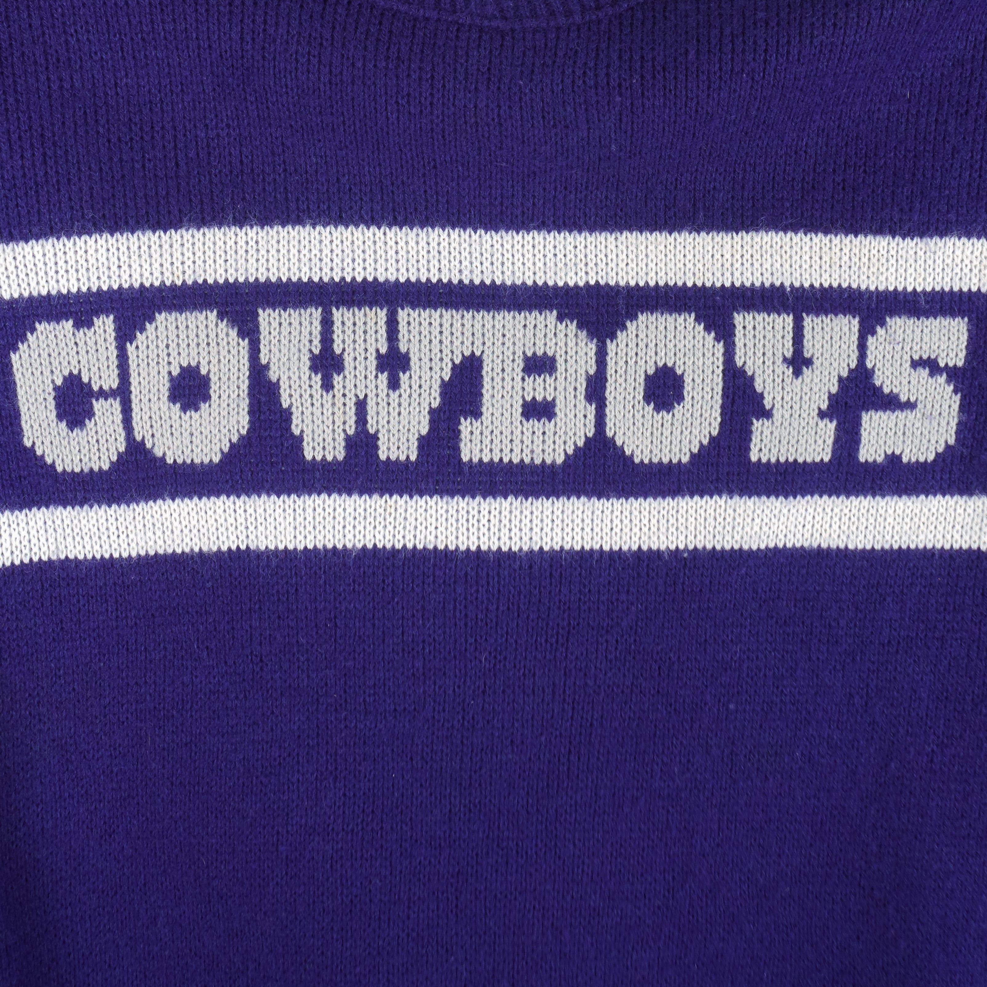 NFL (Cliff Engle) - Dallas Cowboys Crew Neck Sweater 1990s Size US L / EU 52-54 / 3 - 3 Thumbnail