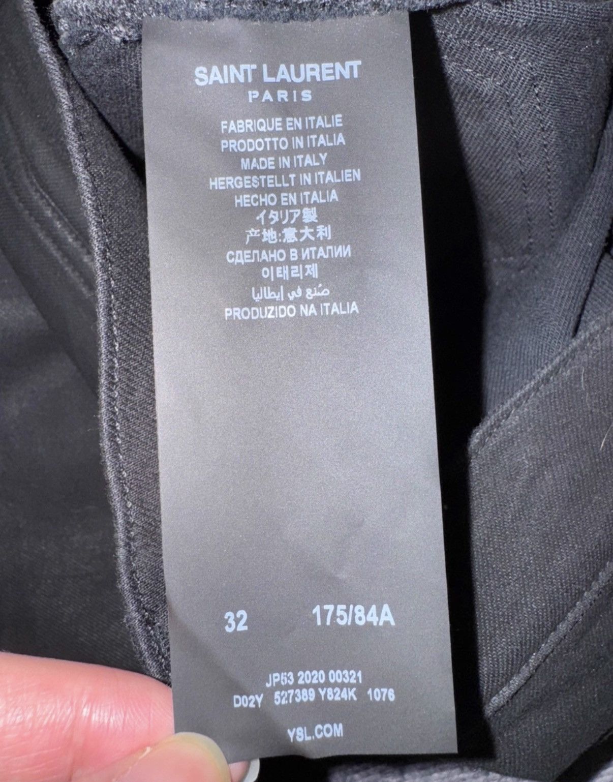Saint Laurent Paris Saint Laurent Heavy Coated Waxed Finish Basic Denim Jeans Size US 32 / EU 48 - 7 Thumbnail