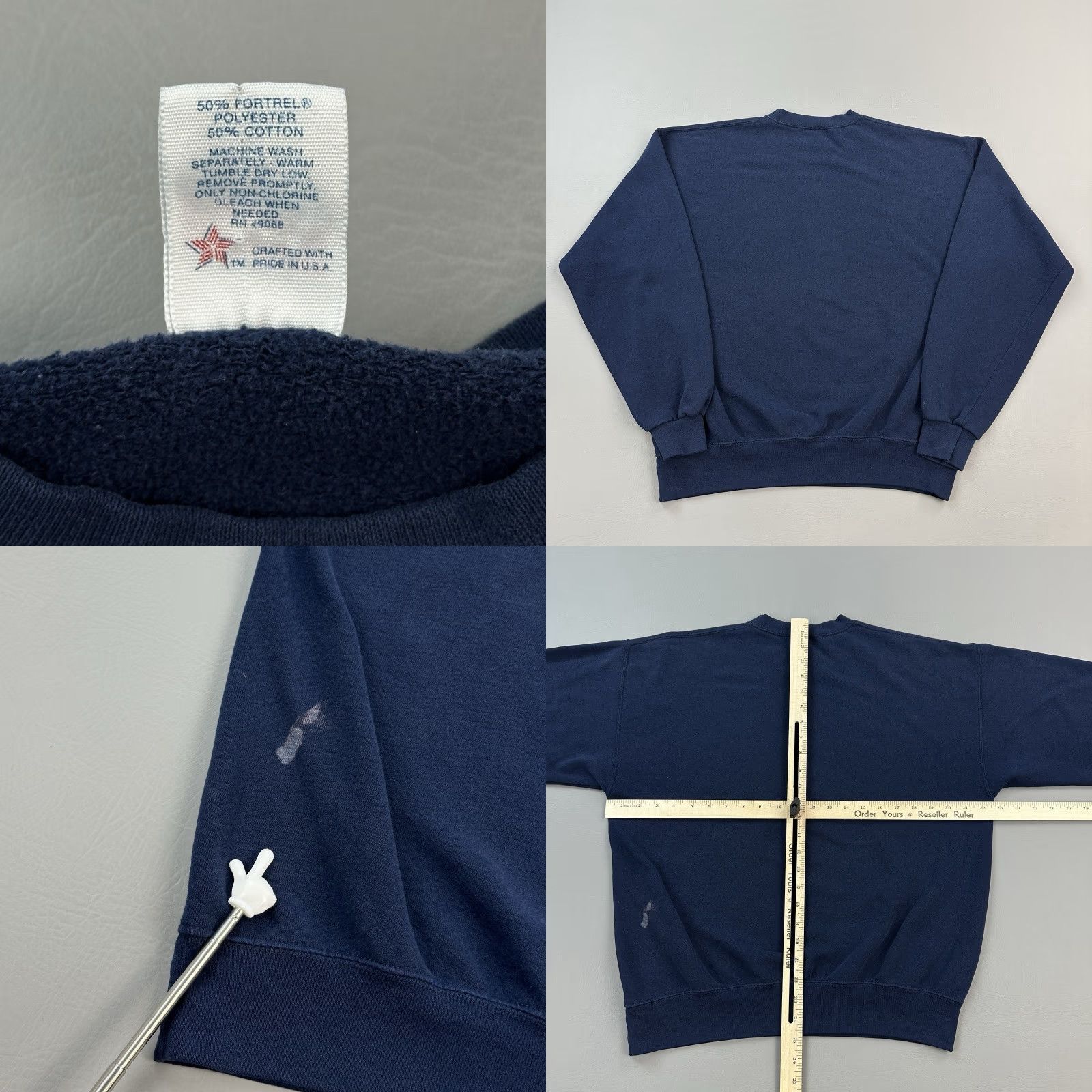 Soffe VINTAGE Soffe Sweatshirt Mens Large Naval Anti-Submarine Warfare Training Center Sweatshirt Naval USA 90s Graphic Print Mens L Blue Size US L / EU 52-54 / 3 - 8 Thumbnail