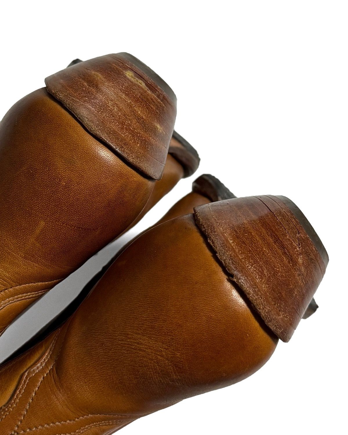 Buffalo London Vintage Buffalo Leather Western Biker Cowboy Boots EU 40 Size US 7 / EU 40 - 6 Thumbnail