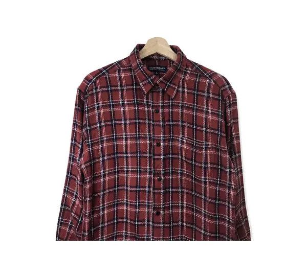 Japanese Brand Light Staff Plaid Tartan Flannel Shirt Size US S / EU 44-46 / 1 - 2 Thumbnail