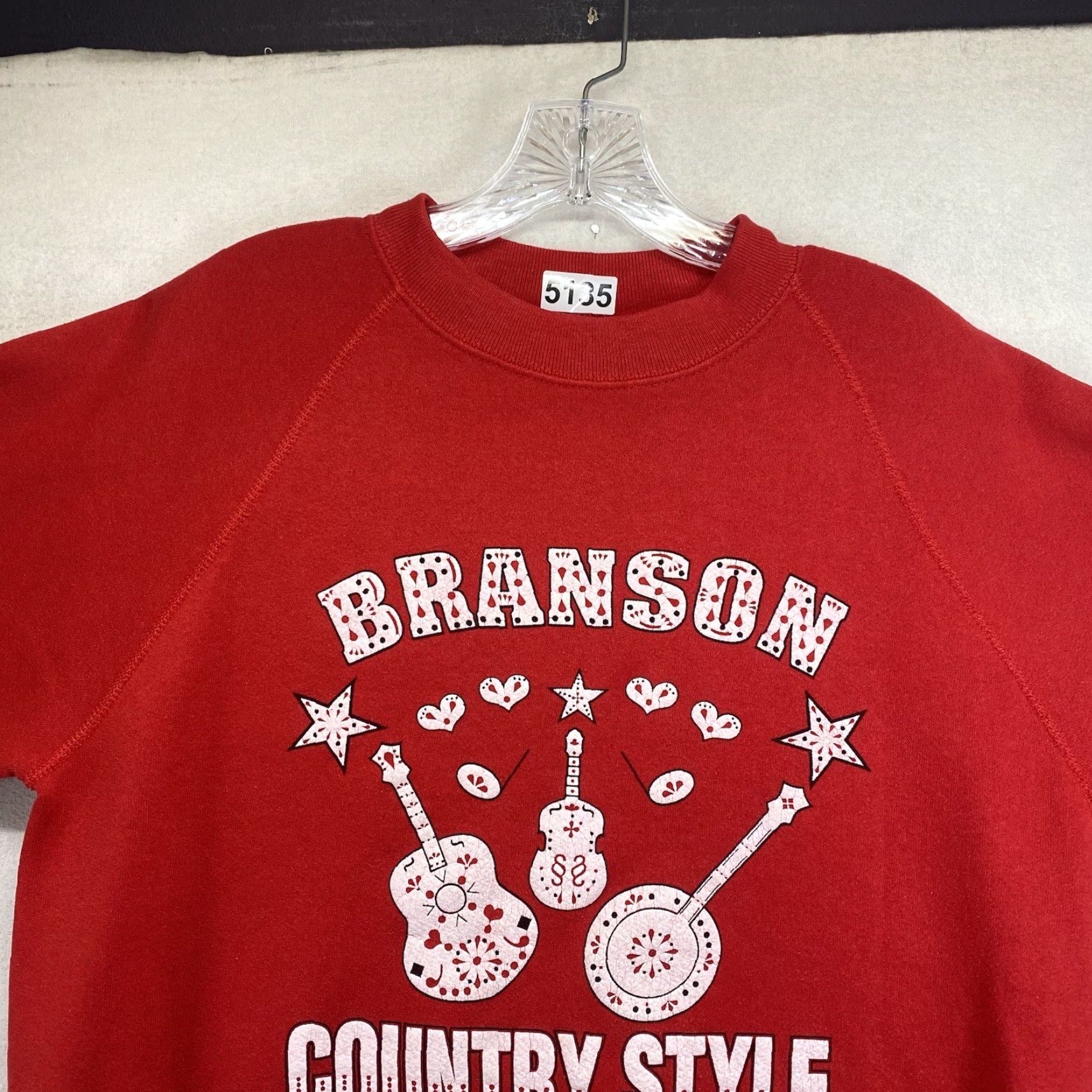 Vintage VINTAGE Branson Sweatshirt Red Adult Medium Crewneck Pullover USA Graphic Print 90s City Country Mens/Womens Size US M / EU 48-50 / 2 - 4 Thumbnail