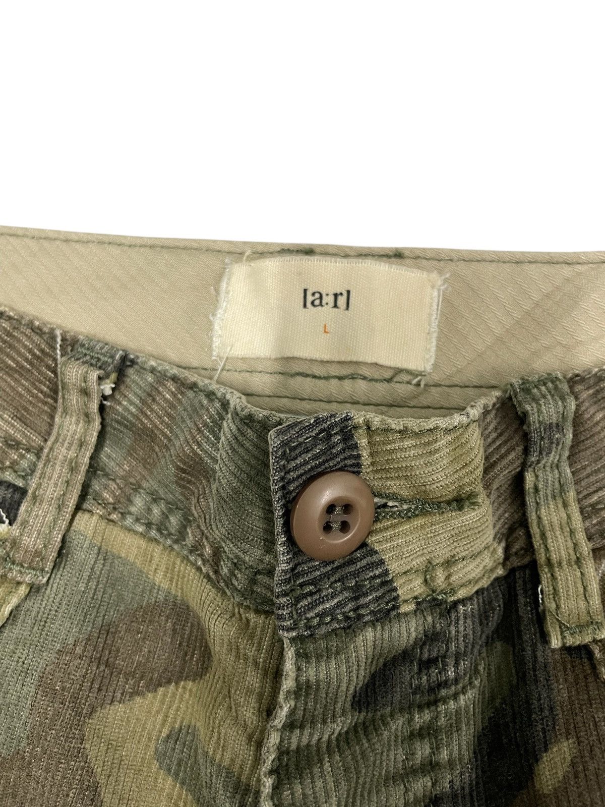 Japanese Brand A:R Japan Camouflage Corduroy Flare Jeans Travisscott Style Size US 29 - 7 Thumbnail
