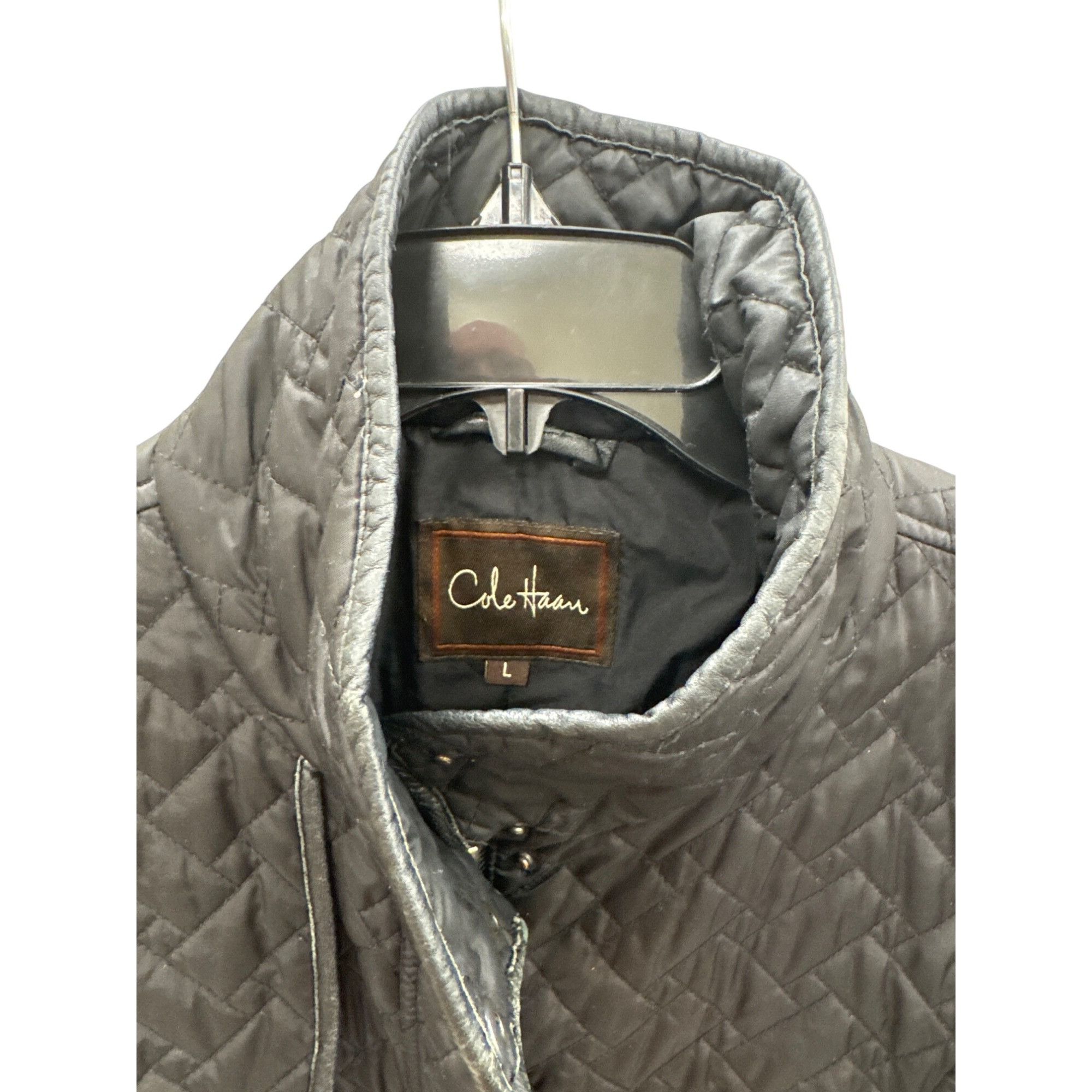 Cole Haan Cole Haan womans black Quilted inuslated coat jacket Size L Size L / US 10 / IT 46 - 6 Thumbnail