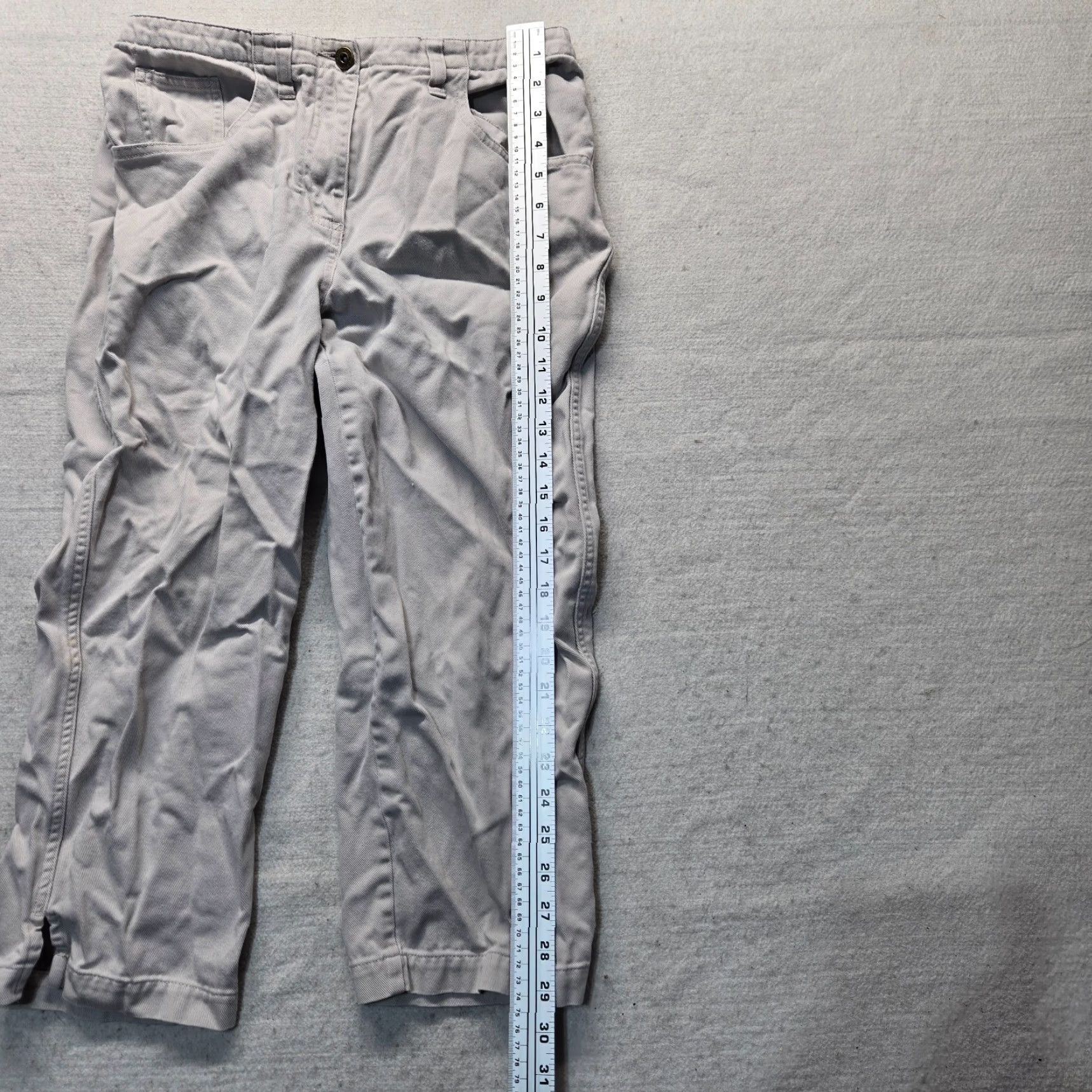 Vintage Christopher And Banks Pants Khakis Adult Women Size 6 Beige Twill Pockets Regular Tapered Button Zip Front Casual Clothing Mens Womens Girls Boys Size 28" / US 6 / IT 42 - 7 Thumbnail
