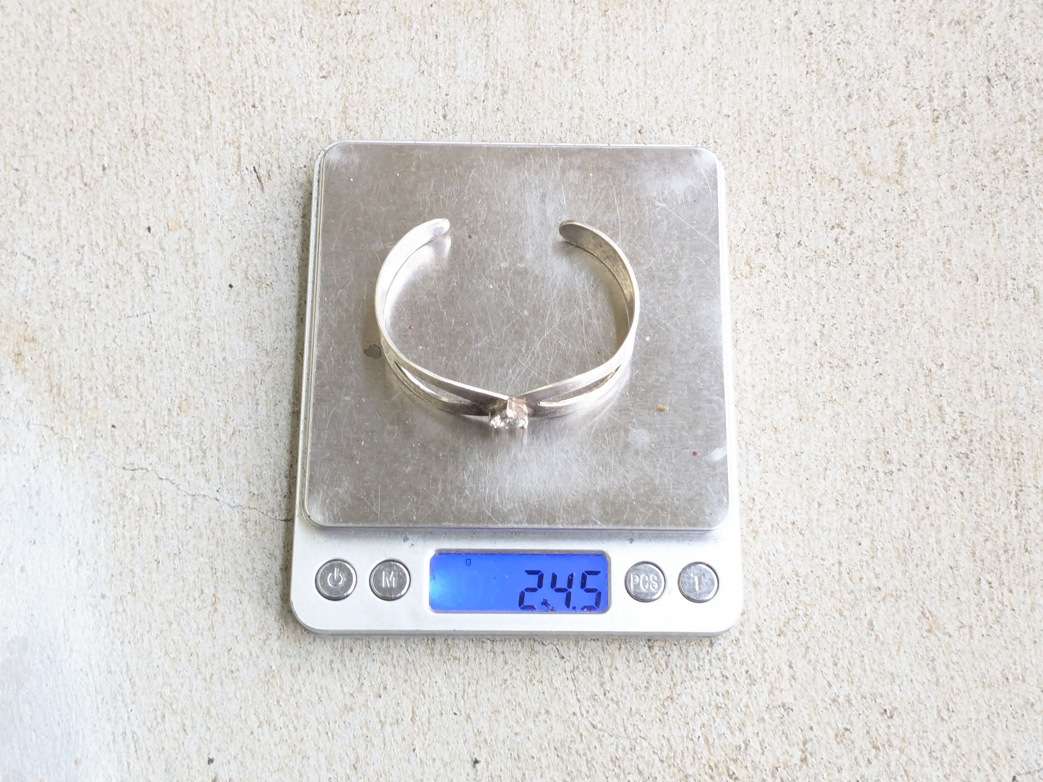 Jewelry × Vintage Vintage Sterling Silver Bracelet Cuff 5.5" Heart CZ Y2K Size ONE SIZE - 13 Thumbnail