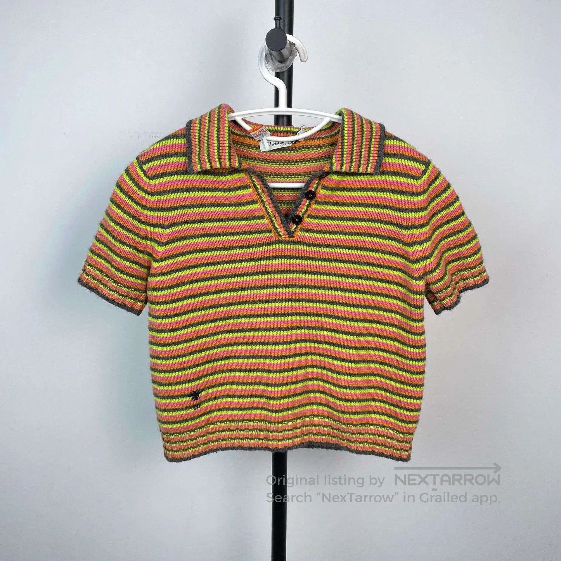 Dior Dior Colorful Stripe Bee Knit Top. Size S / US 4 / IT 40 - 1 Thumbnail