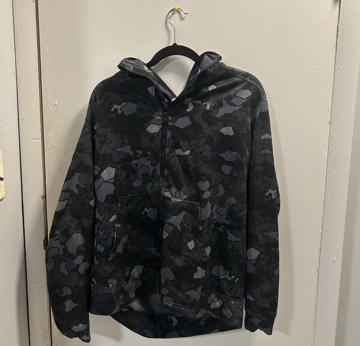 Champion Black and Grey Camo Champion Duofold Dry Fit Zip Up Size US L / EU 52-54 / 3 - 1 Thumbnail