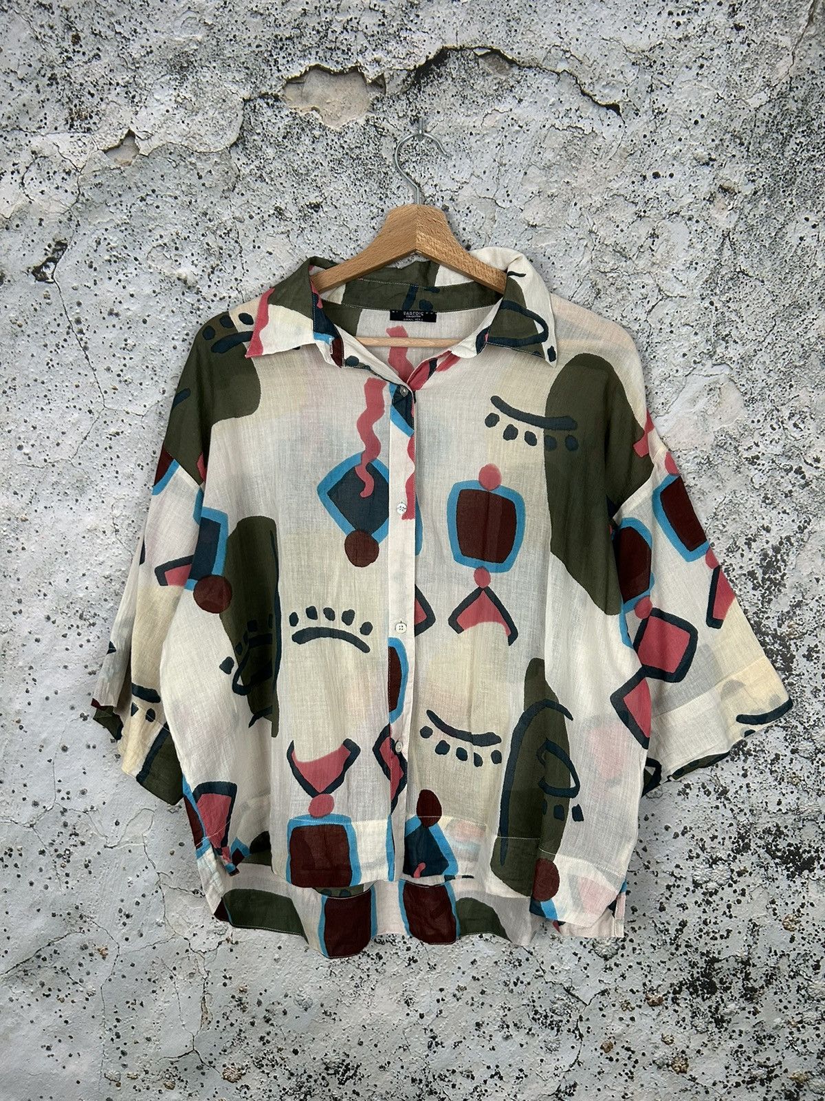 Vintage Vintage Hawaiian Baggy Boxy Shirt Hype Streetwear Rare Size US M / EU 48-50 / 2 - 1 Thumbnail