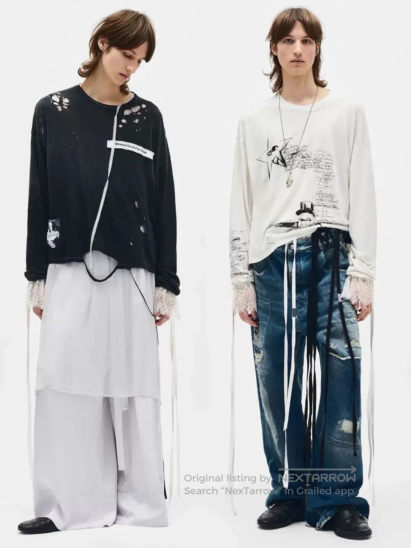 Ann Demeulemeester Ann Demeulemeester Sketchbook Boxy Long Sleeve T. Size M / US 6-8 / IT 42-44 - 6 Thumbnail