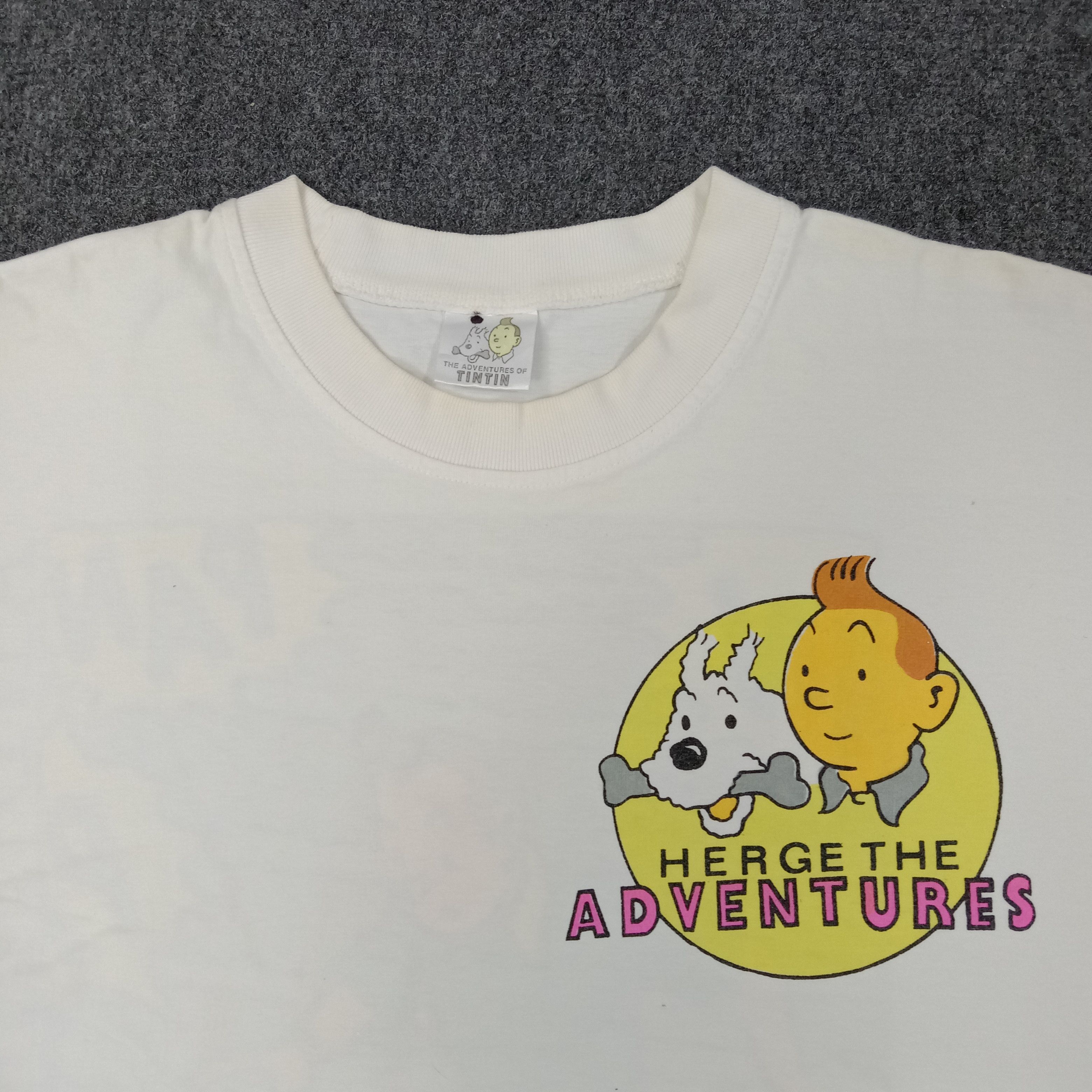Cartoon Network Vintage And The Picaros Adventures Of Tintin Tshirt C249N73 Size US M / EU 48-50 / 2 - 2 Thumbnail