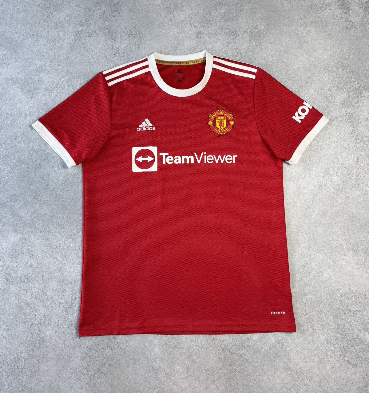 Adidas Manchester United 2021 2022 Home Shirt Adidas #25 Sancho Size US L / EU 52-54 / 3 - 2 Thumbnail