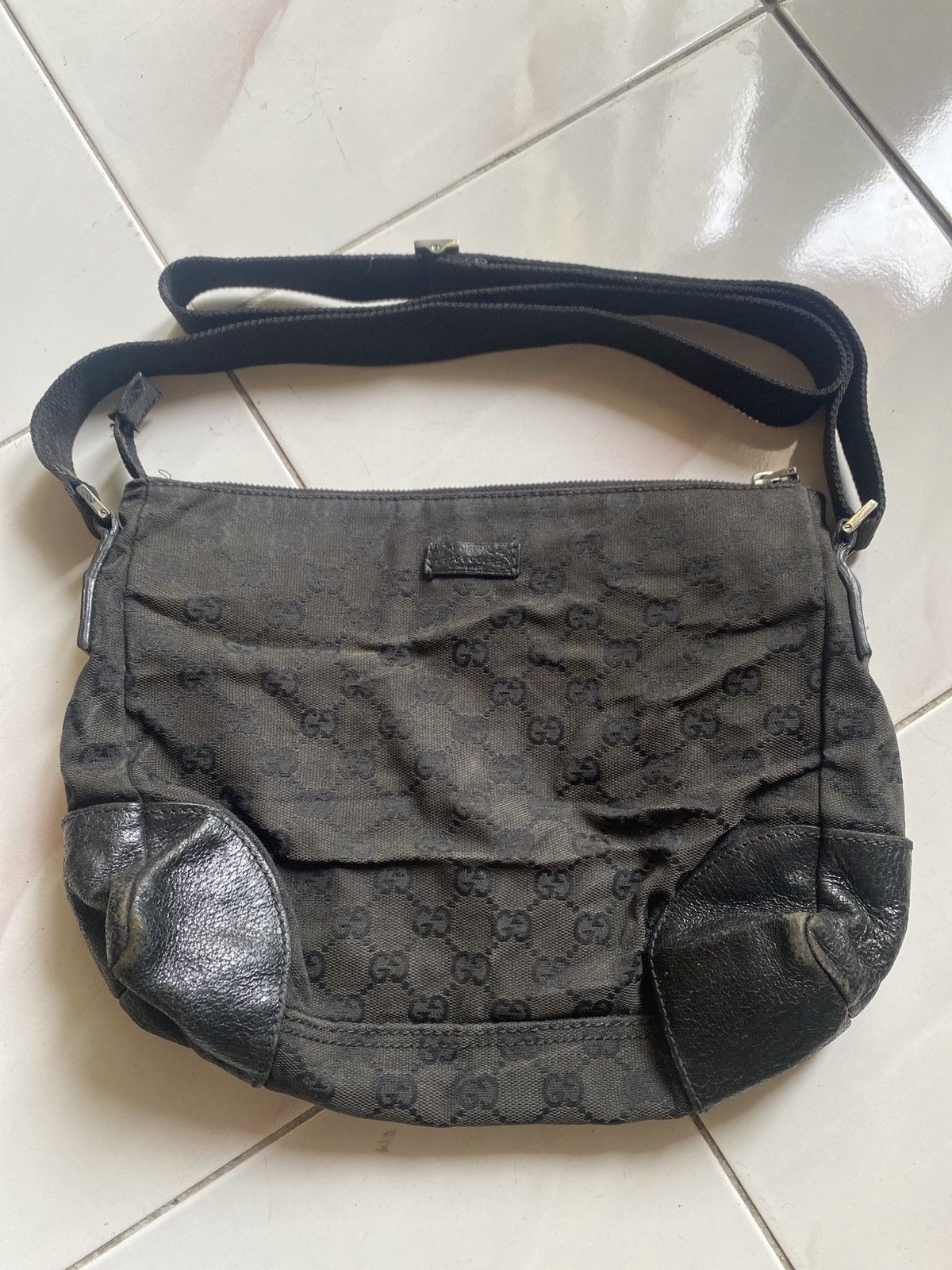Gucci Gucci GG messenger shoulder bag vintage monogram black Size ONE SIZE - 1 Thumbnail