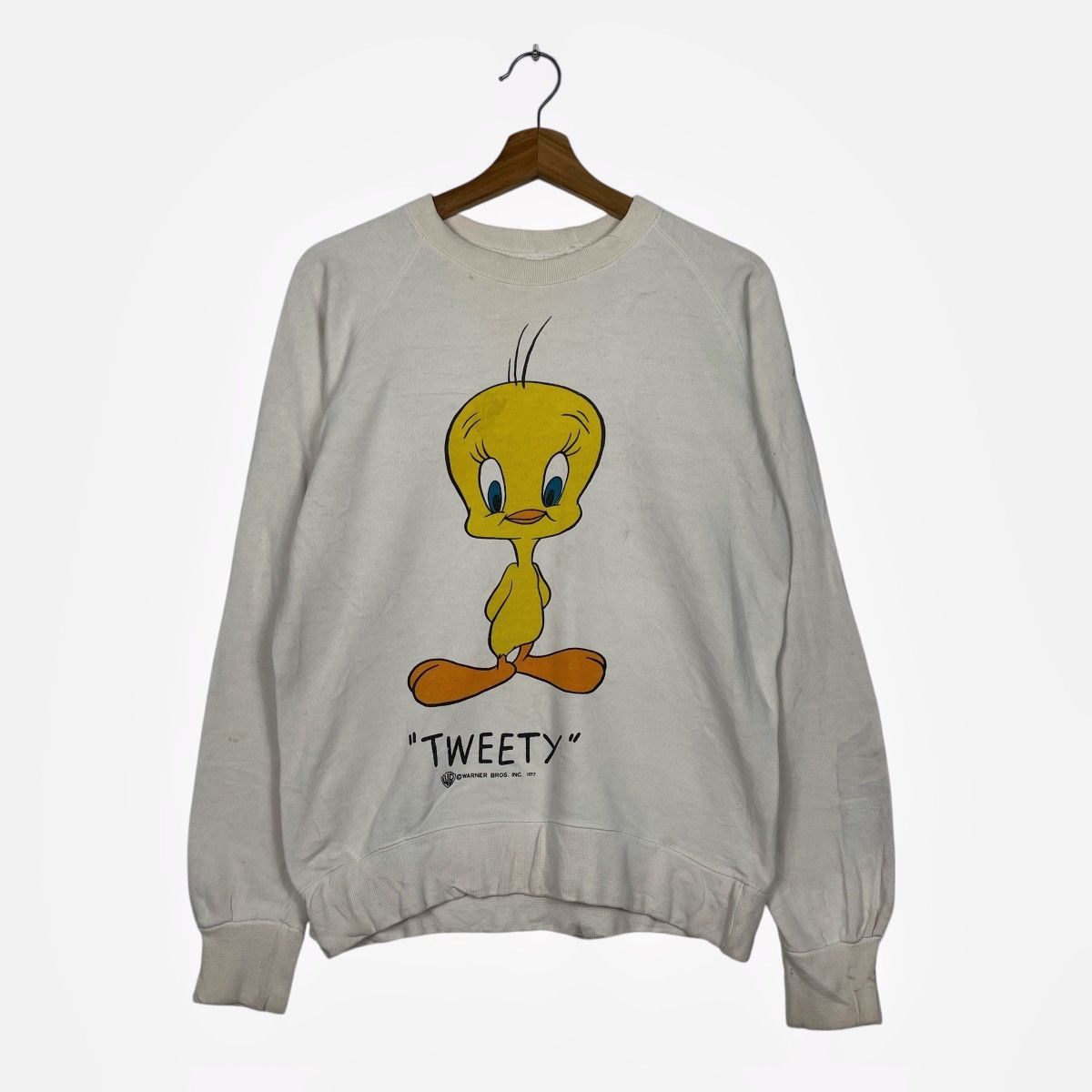 Warner Bros Vintage 70s Warner Bros Tweety Sweatshirt Size US S / EU 44-46 / 1 - 1 Thumbnail