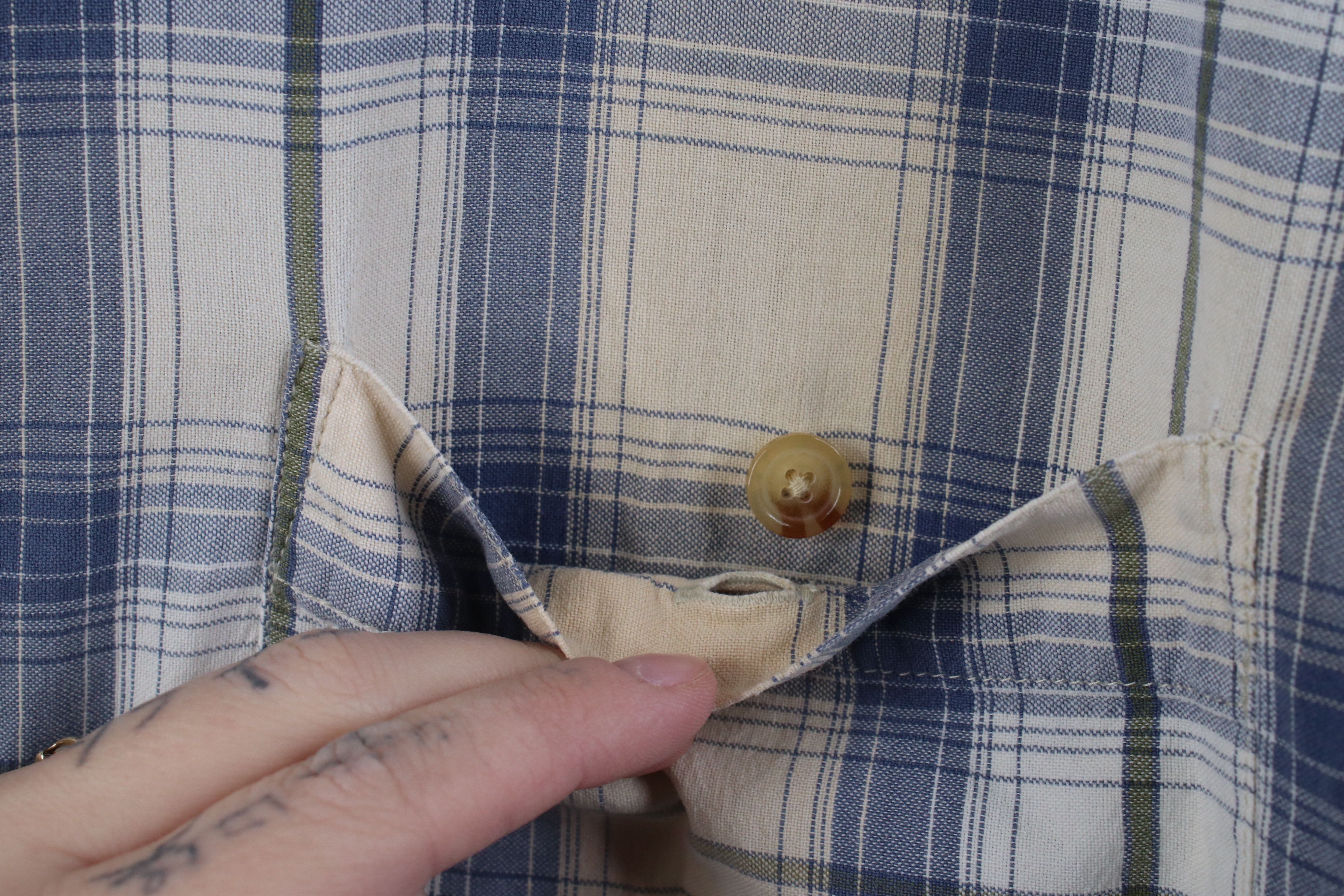Orvis Vintage 90s Orvis Madras Short Sleeve Button Down Shirt Size US L / EU 52-54 / 3 - 6 Thumbnail