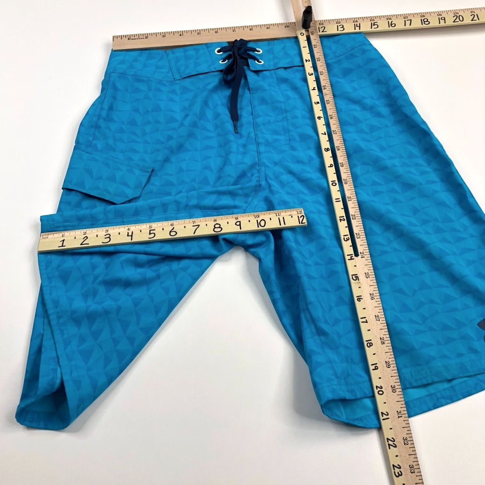 Under Armour Under Armour Board Shorts SurF Swim Trunk 7" 9" 10" Men 38 Blue Geometric Drawstring Lightweight Performance Surfing Shorts Size US 38 / EU 54 - 7 Thumbnail
