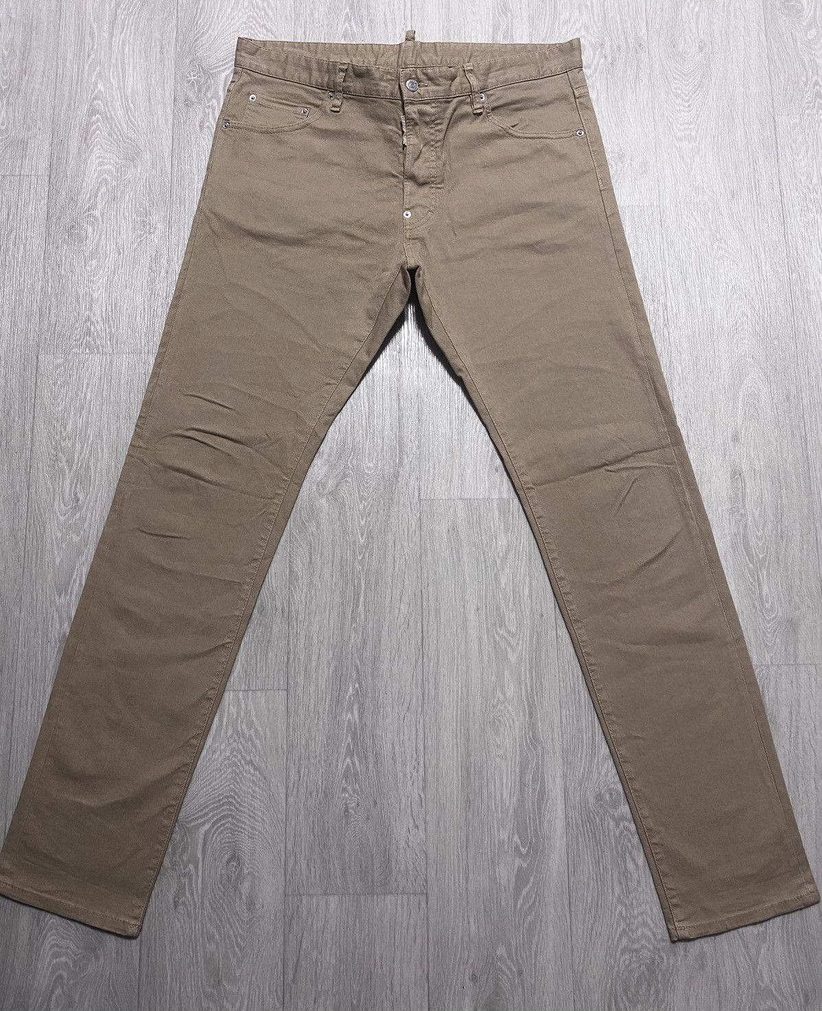 Dsquared2 Dsquared2 Sand Straight Fit Metal Tab Cotton Jeans Denim Size US 38 / EU 54 - 5 Thumbnail