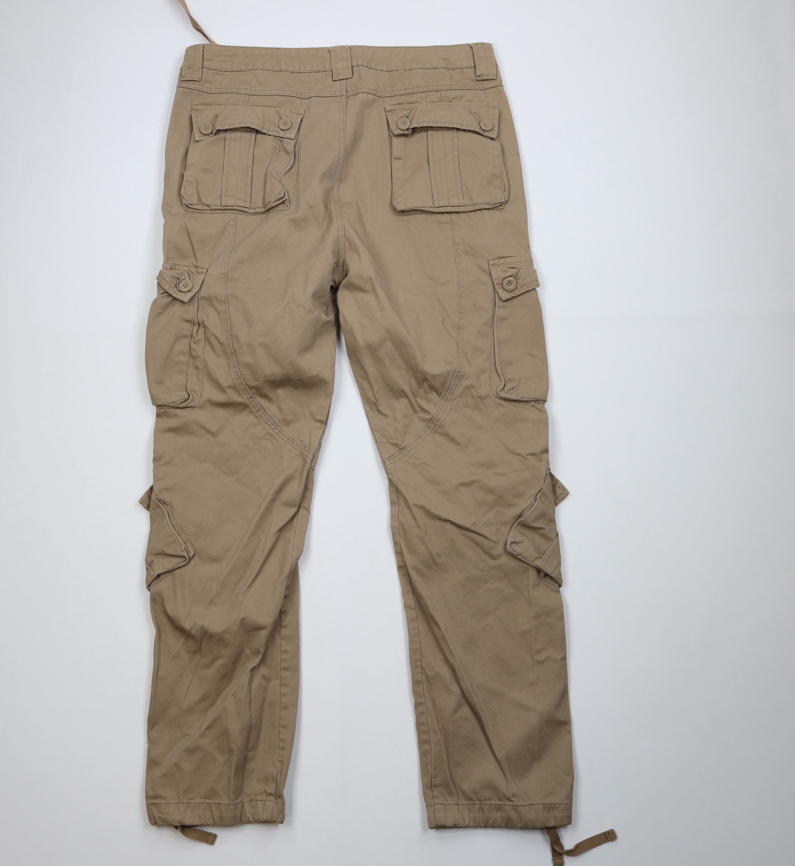 Vintage Vintage 90s Y2K Streetwear Baggy Relaxed Cargo Pants Beige Size US 40 / EU 56 - 10 Thumbnail