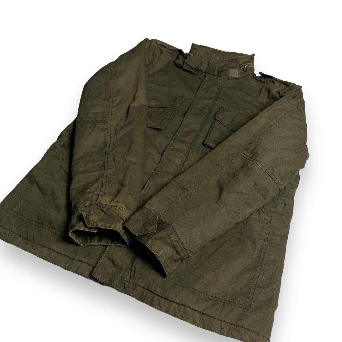 Le Grande Bleu (L.G.B.) 🇯🇵 IKKA MULTIPOCKET MILITARY BUTTON UP FULL ZIP JACKET Size US XL / EU 56 / 4 - 6 Thumbnail