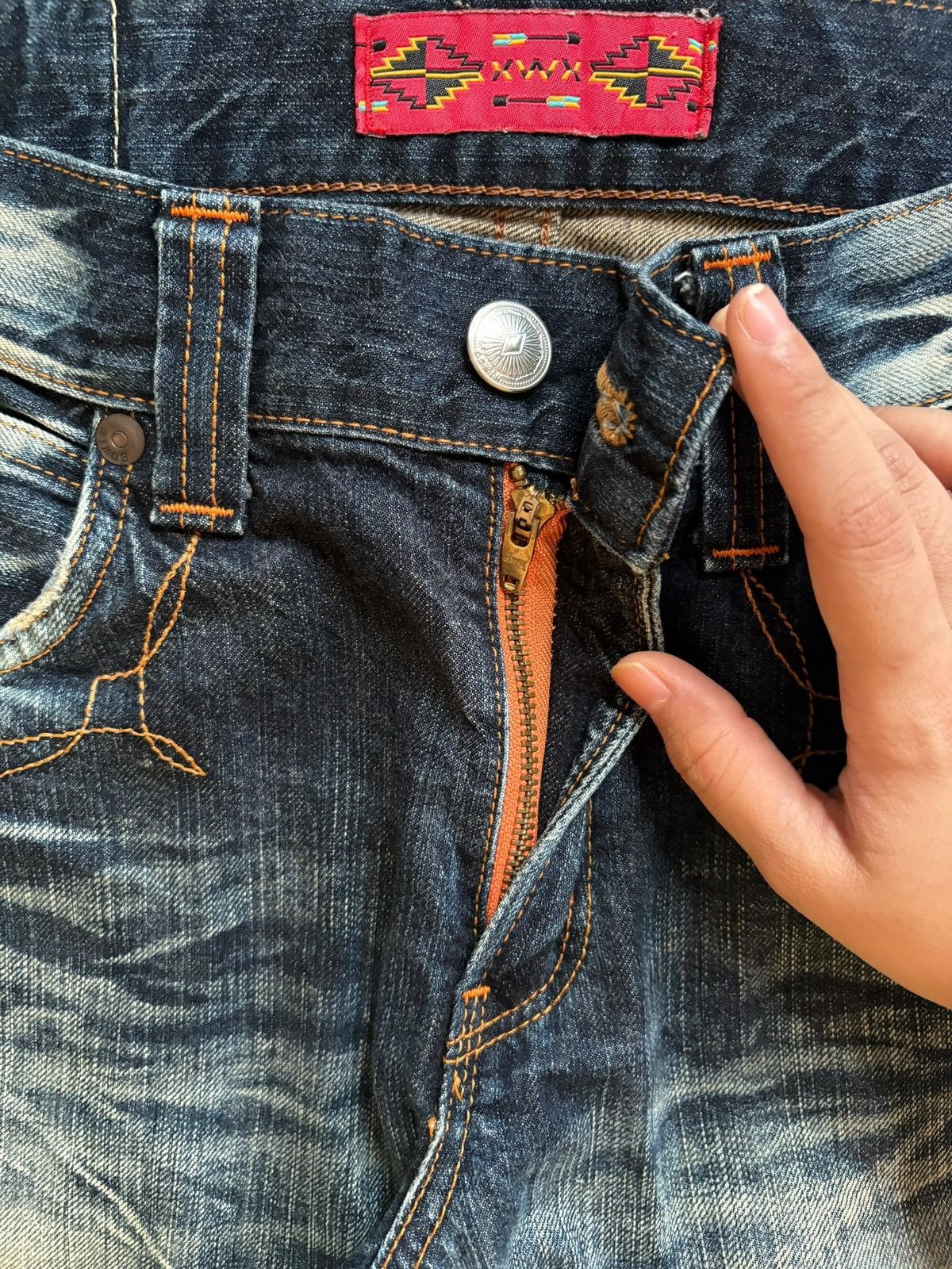 Edwin × Japanese Brand Exclusive Vintage Edwin XV Rusty Wash Bootcut Flare Jeans Size US 31 - 3 Thumbnail