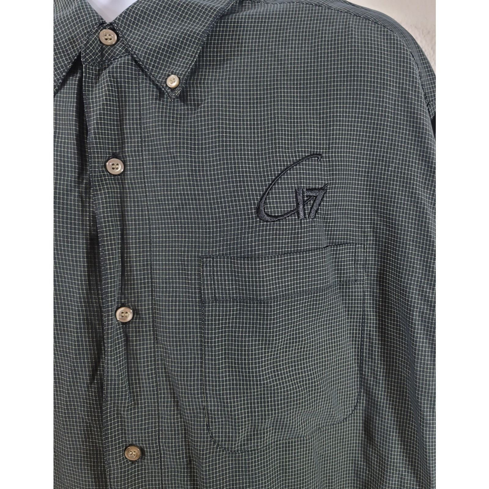 Other Tri-Mountain Black Check Button Up C17 Embroidered Shirt XL Size US XL / EU 56 / 4 - 5 Thumbnail