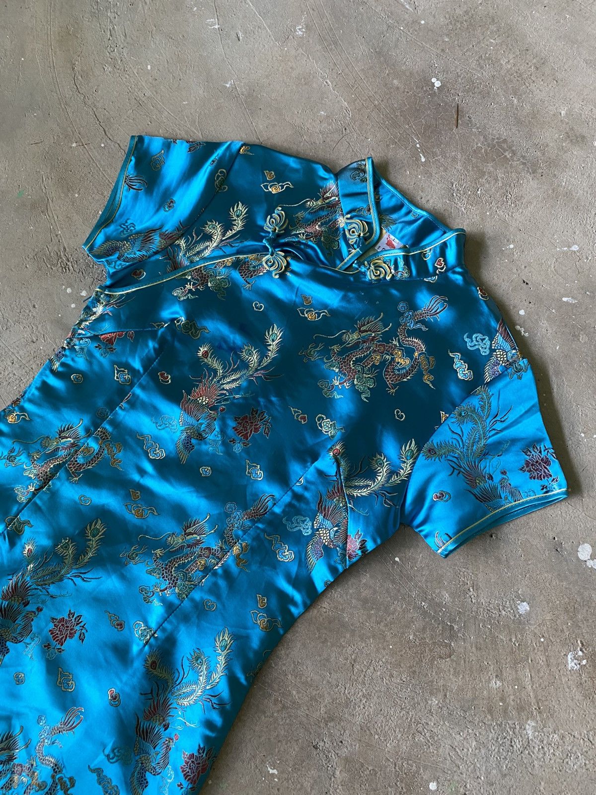 Chinese Laundry Vintage Chinese Cheongsam Silk Dress Size S / US 4 / IT 40 - 2 Thumbnail