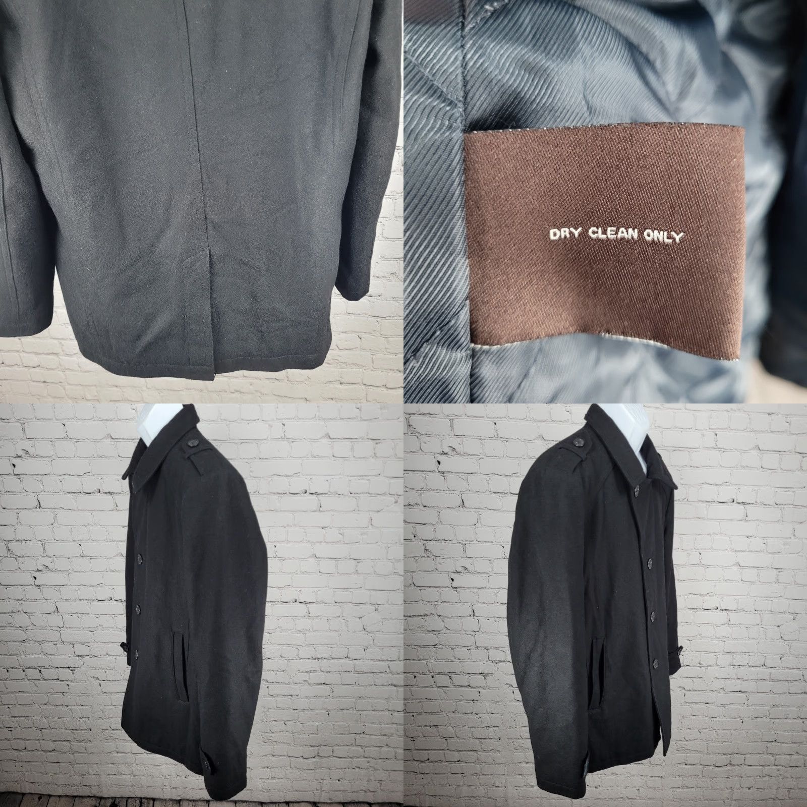 Michael Kors Michael Kors Mens Coat LT Black Wool Blend Insulated Quilted Lining Buttoned Size US L / EU 52-54 / 3 - 9 Thumbnail