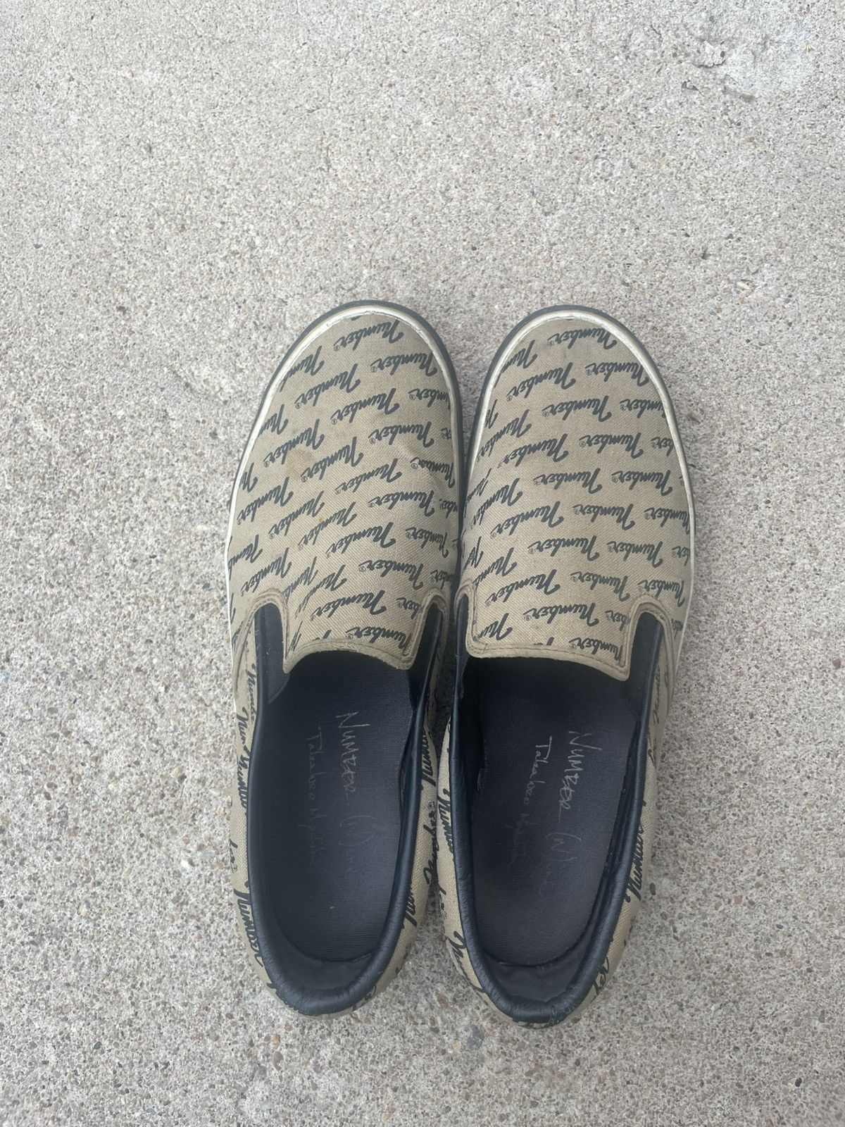 Number (N)ine number nine slip ons | Grailed