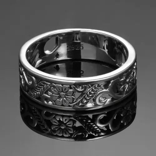 Jewelry × Vintage Silver 925 Rustic Ring Size ONE SIZE - 2 Thumbnail