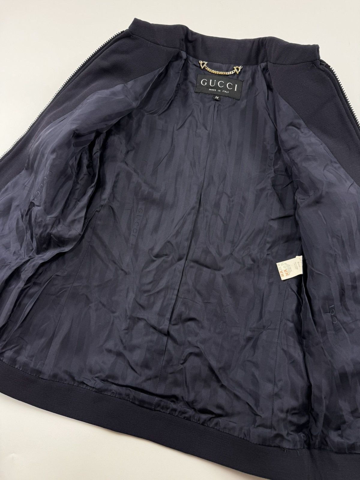 Gucci Gucci x Tom Ford S/S’96 Zip Up Wool Jacket Size XS / US 0-2 / IT 36-38 - 8 Thumbnail