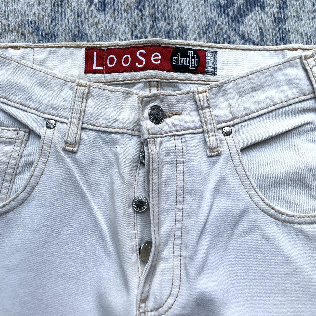 Levi's × Vintage 96’ Levi's Silvertab Loose Baggy Pants Size US 28 / EU 44 - 5 Thumbnail