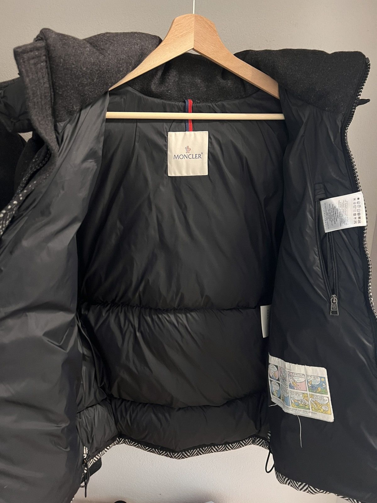Moncler *Rare* Moncler Montgenevre Wool Herringbone Down Jacket Size US XL / EU 56 / 4 - 4 Thumbnail