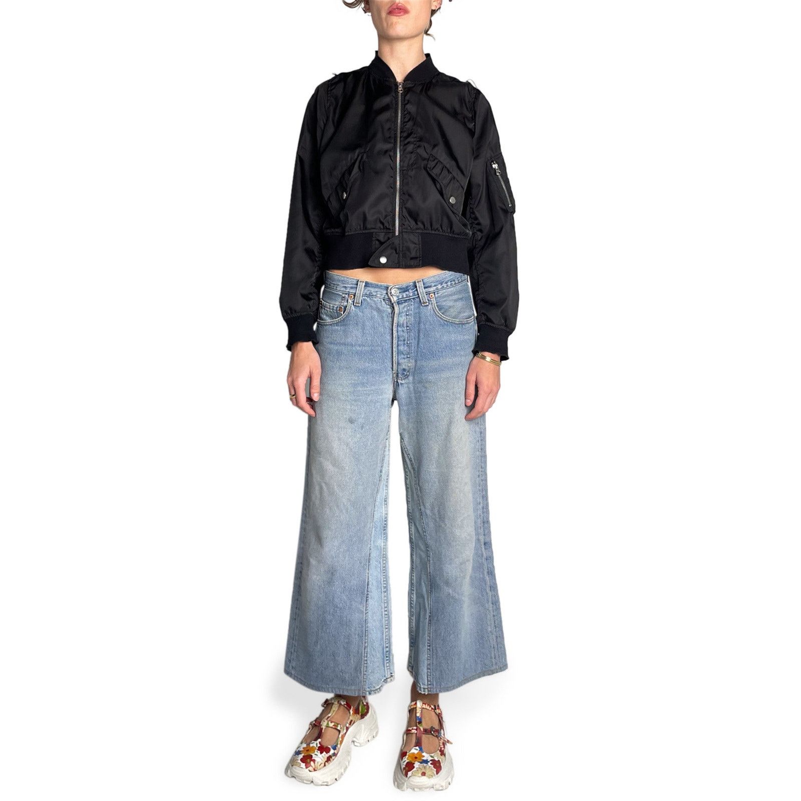 Levi's Levi Re-Worked Flared Denim Jean Size 30" / US 8 / IT 44 - 1 Thumbnail