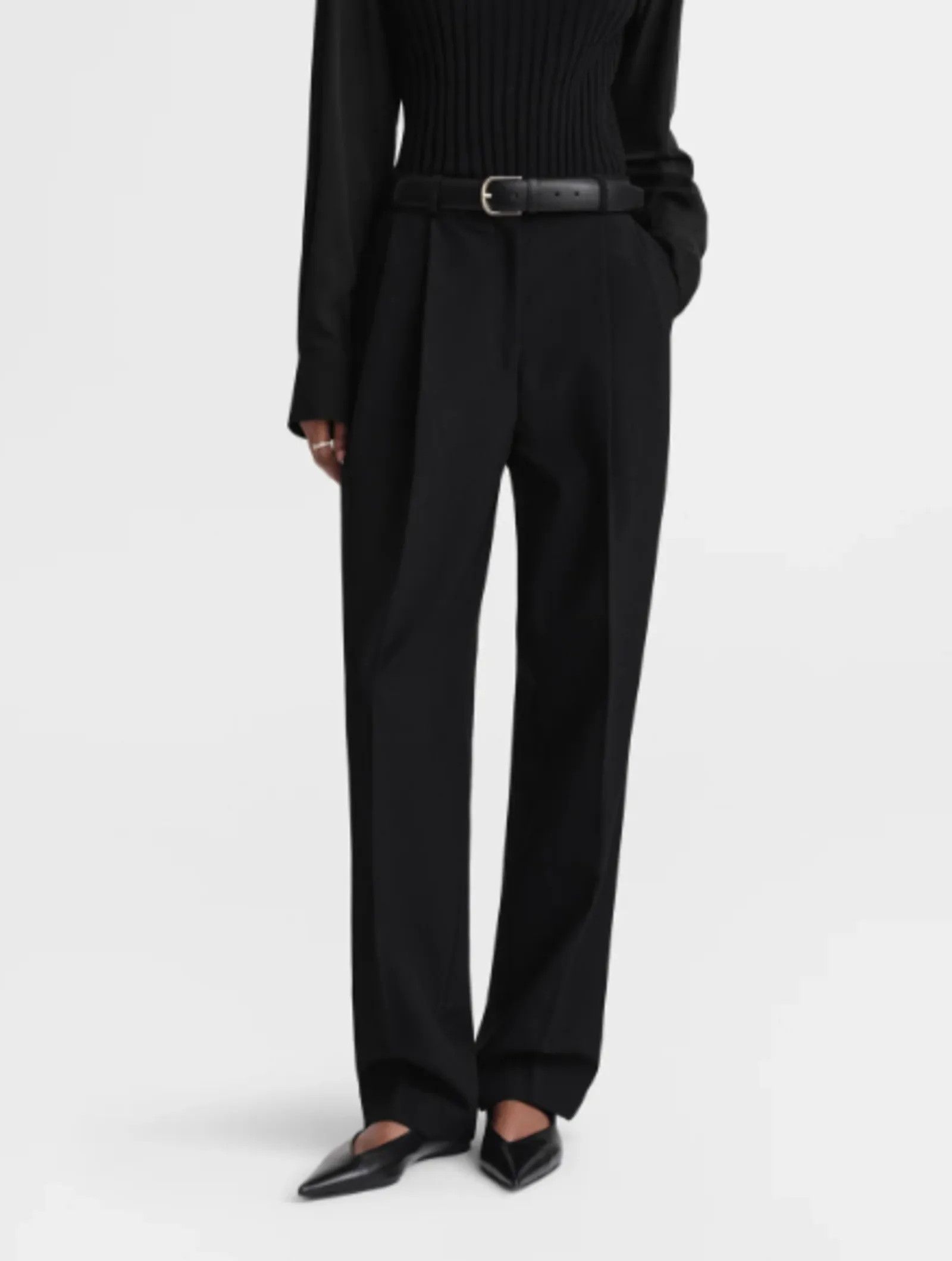 image of Toteme Pants in Black, Women's (Size 26)
