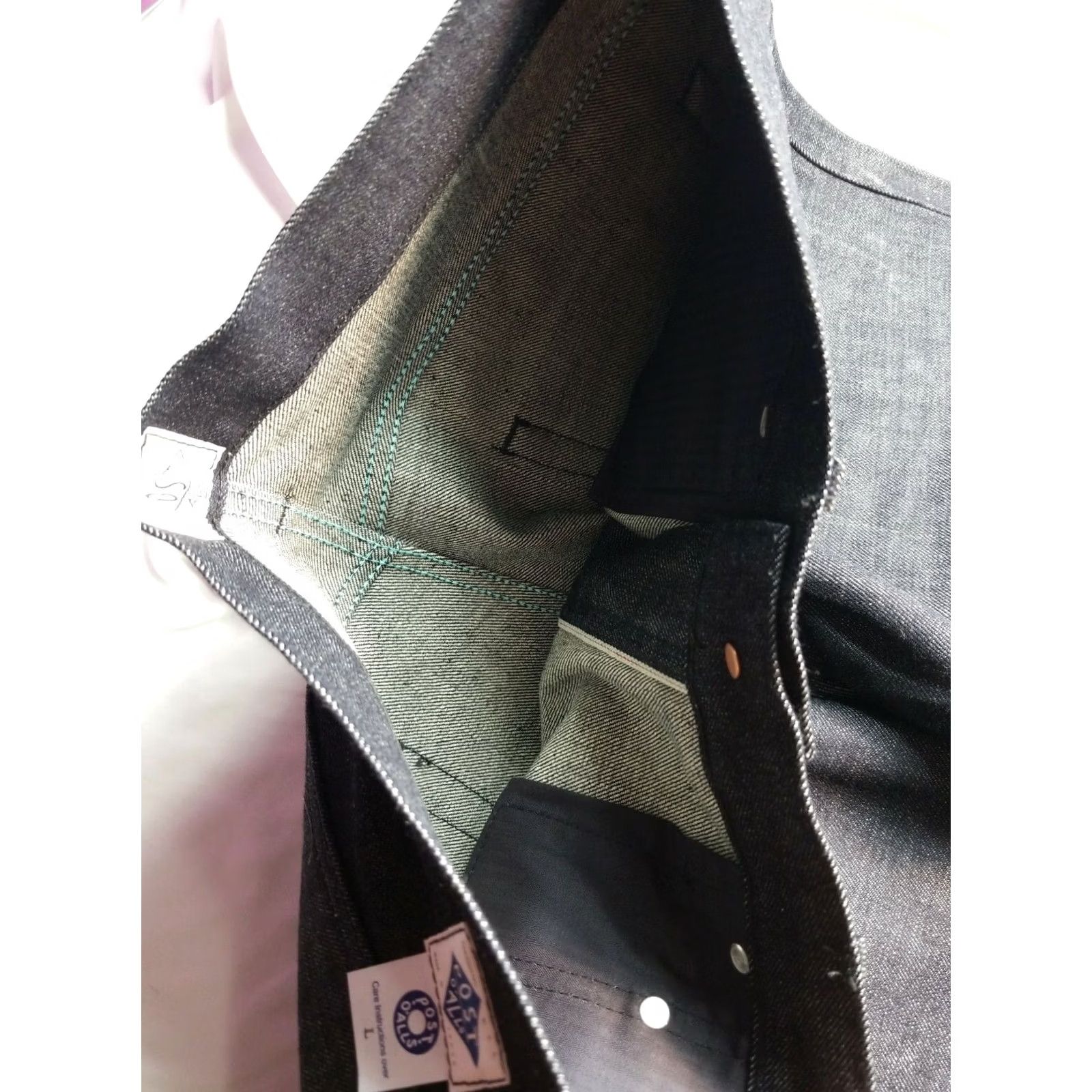Denime Post O'Alls Denim Jean 32x33 Regular 100% Cotton Japanese Selvedge Straight Zip Pocket Men Blue Vintage NWOT / Raw Wash Size US 32 / EU 48 - 6 Thumbnail