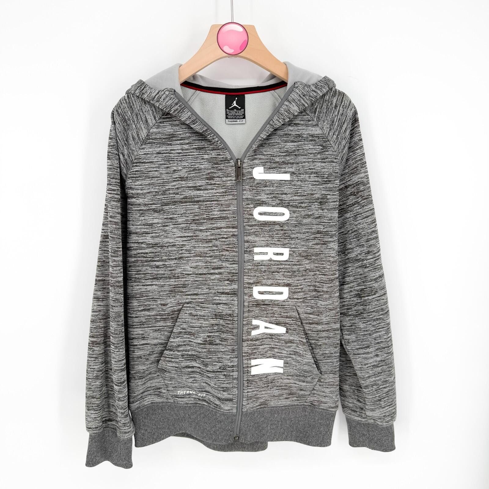 Jordan Brand Air Jordan Therma-Fit Zip Hoodie Sweatshirt Gray Youth XL Size US XL / EU 56 / 4 - 1 Thumbnail