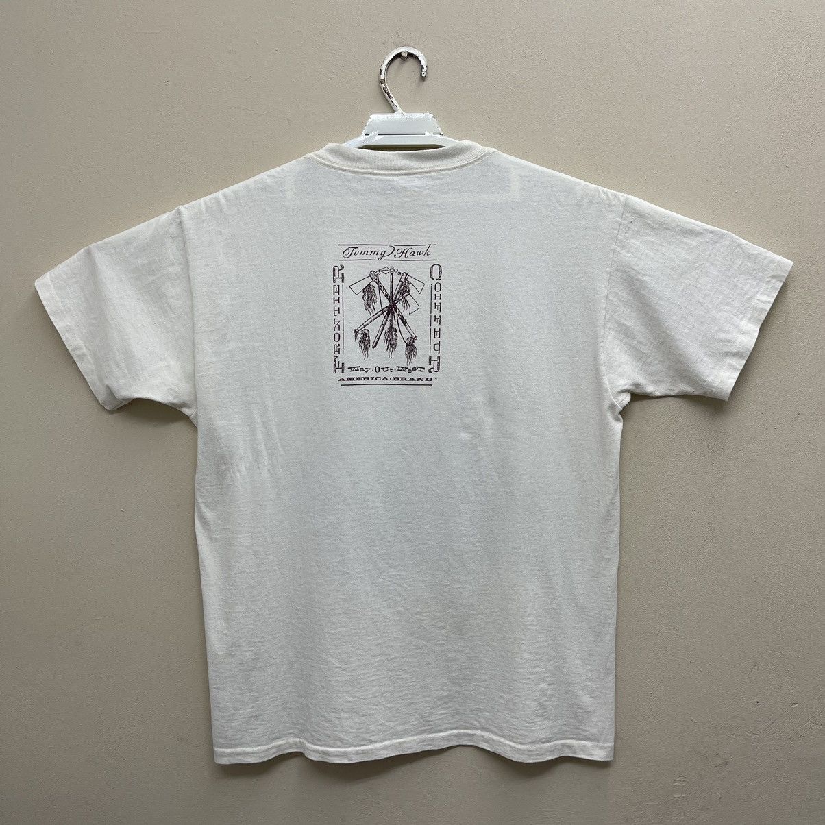 Vintage Vintage 90s T-Shirt Tommy Hawk Promo Tee Size US L / EU 52-54 / 3 - 3 Thumbnail
