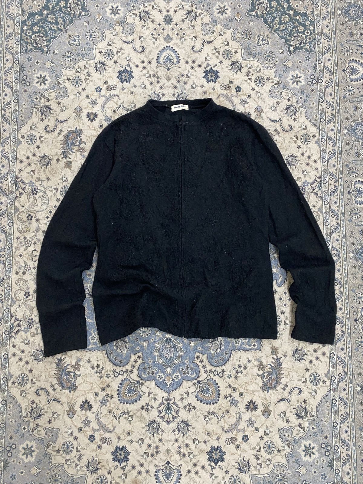 Issey Miyake VINTAGE MOHAIR WOOL PLANTATION BY ISSEY MIYAKE ZIPPER JACKET Size M / US 6-8 / IT 42-44 - 2 Thumbnail