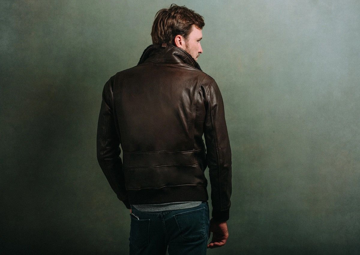 Other Satchel & Page Chocolate Brown Bomber Jacket Size US L / EU 52-54 / 3 - 4 Thumbnail