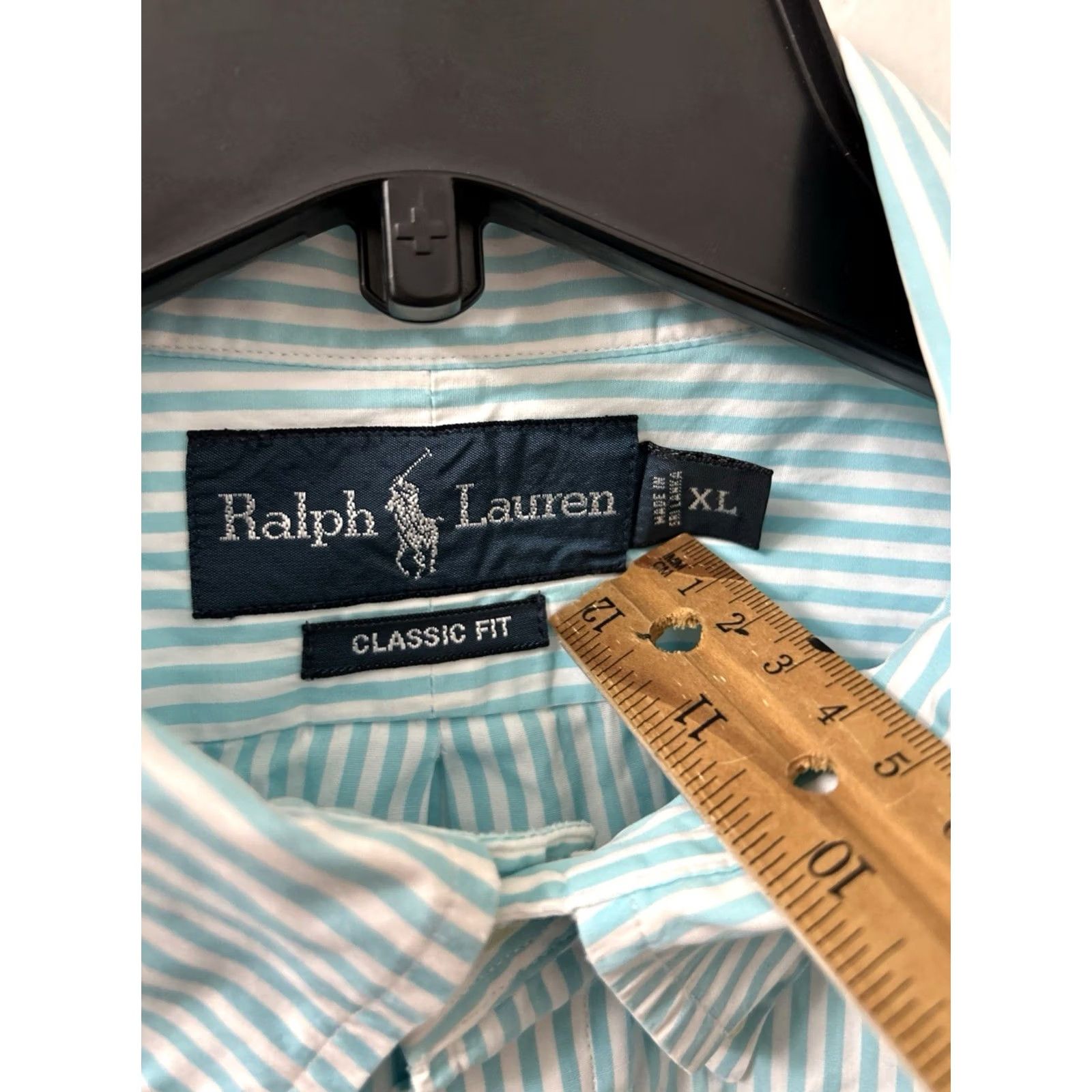 Ralph Lauren VTG Ralph Lauren Shirt Mens XL Blue White Striped Button-Down Logo L/S Size US XL / EU 56 / 4 - 6 Thumbnail