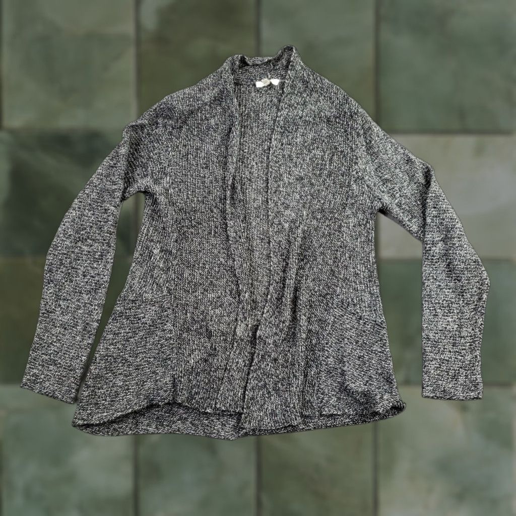 Eileen Fisher Eileen Fisher Cardigan Women Small Gray Linen Open Front Lightweight Knit Pockets Womens Size S / US 4 / IT 40 - 1 Thumbnail