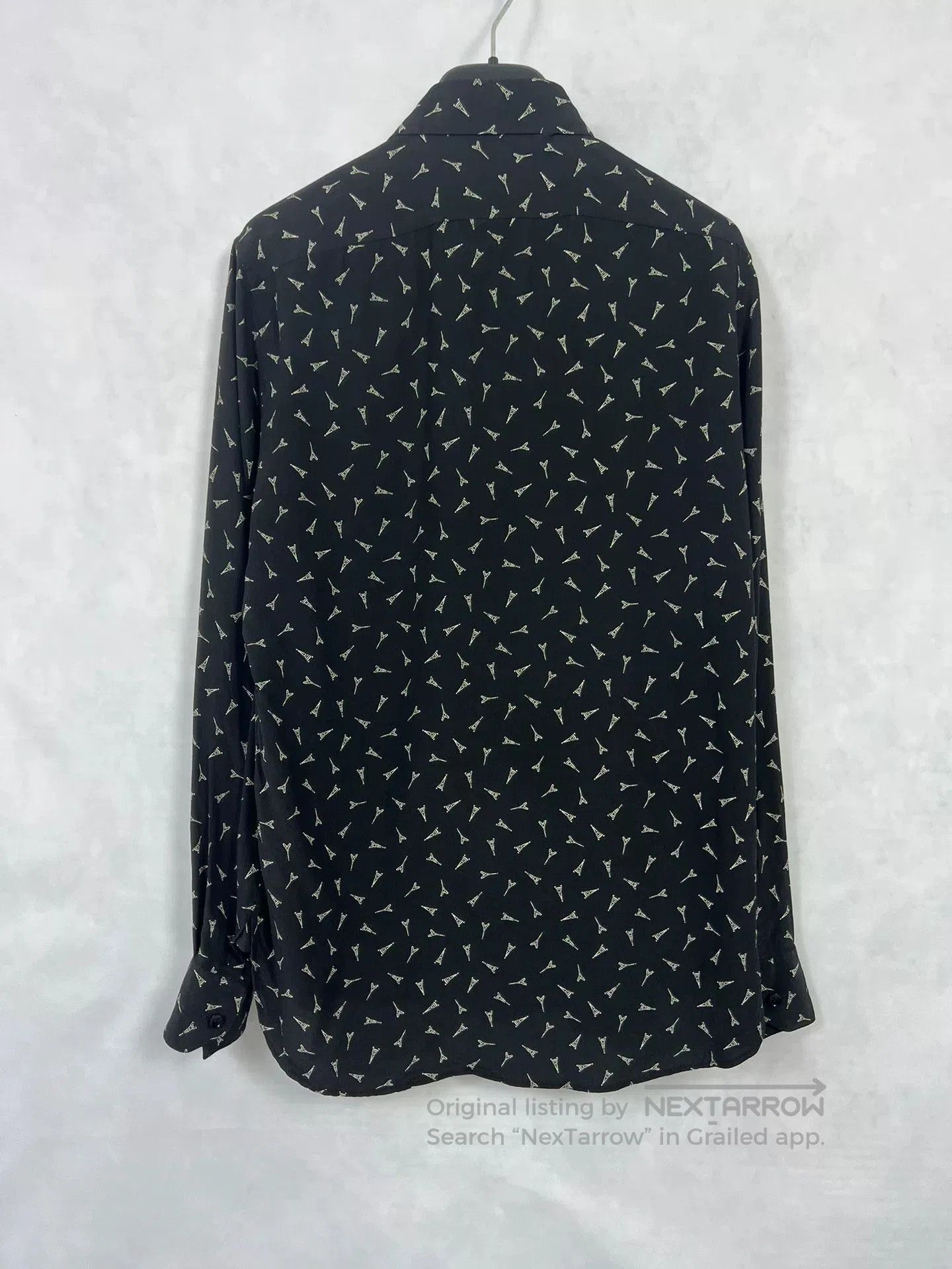 Saint Laurent Paris Saint Laurent Eiffel Tower Printed Shirt. Size S / US 4 / IT 40 - 2 Thumbnail