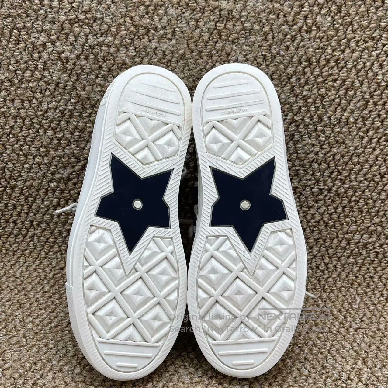 Dior White Dior Monogram Board Shoes. Size US 4 / IT 34 - 5 Thumbnail