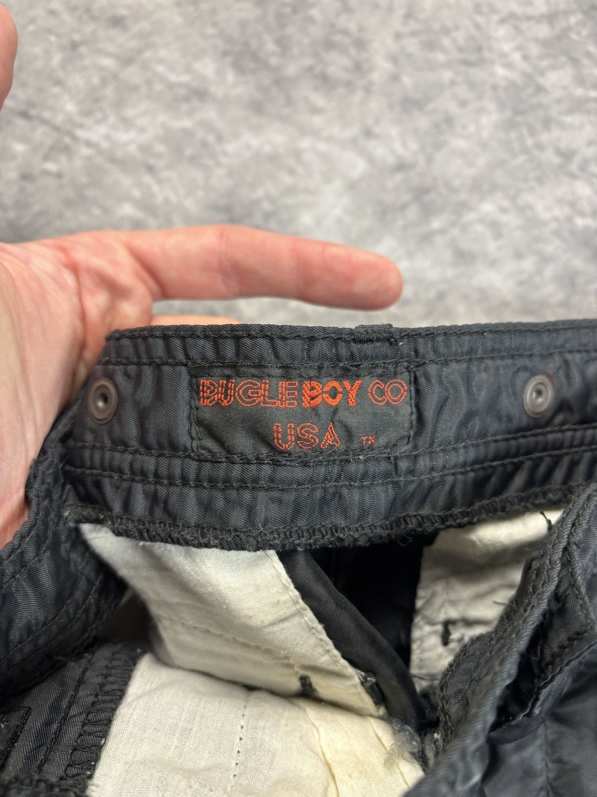Bugle Boy × Vintage 1990s Bugle Boy Raver Pants Y2K Vintage Nylon Flight Zipper Size 29" - 6 Thumbnail