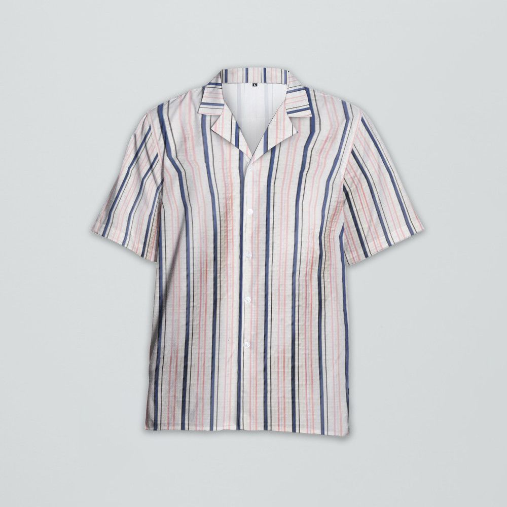 Designer Men’s Short-Sleeve Striped Shirt Size US S / EU 44-46 / 1 - 3 Thumbnail