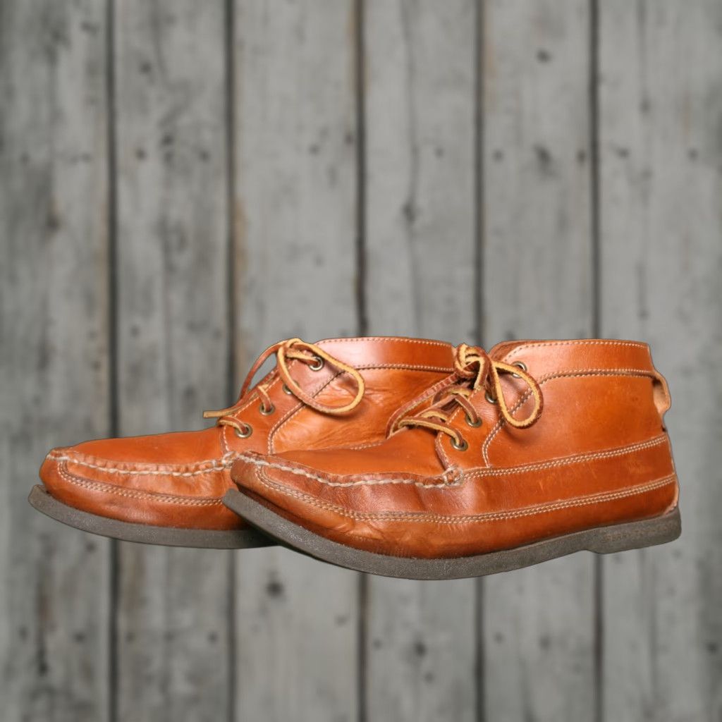 Sperry SPERRY TOP-SIDER x J.Crew Tan Leather Mid-Ankle Chukka Boots Men Sz. 9M Size US 9 / EU 42 - 1 Thumbnail