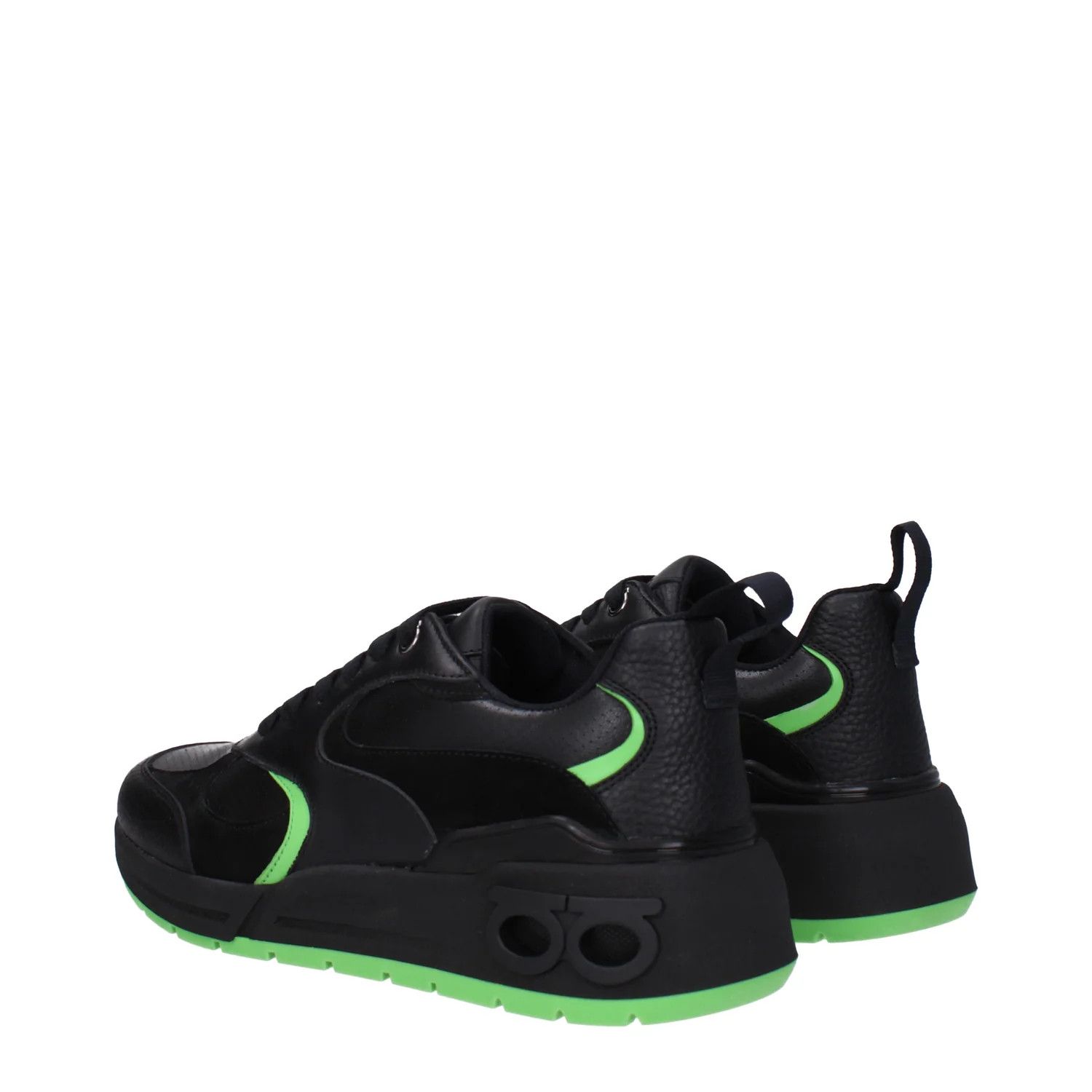 Salvatore Ferragamo ob1o1e1224 Leather Sneakers in Black Size US 6.5 / IT 36.5 - 4 Thumbnail